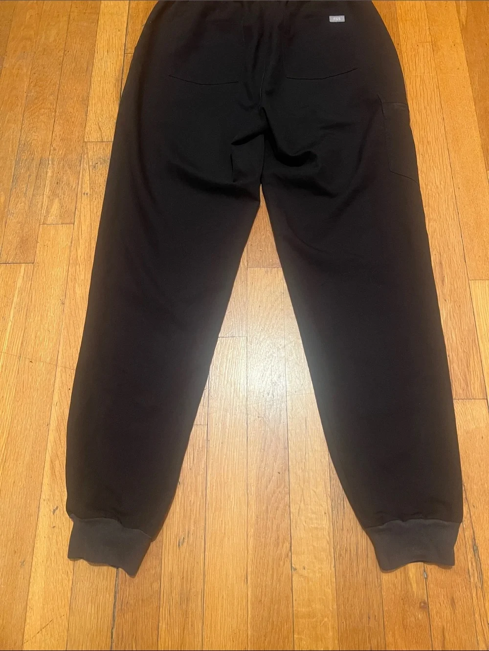 Figs Zamora High-Waisted Jogger Scrub Pants in Black, Women’s Medium Tall